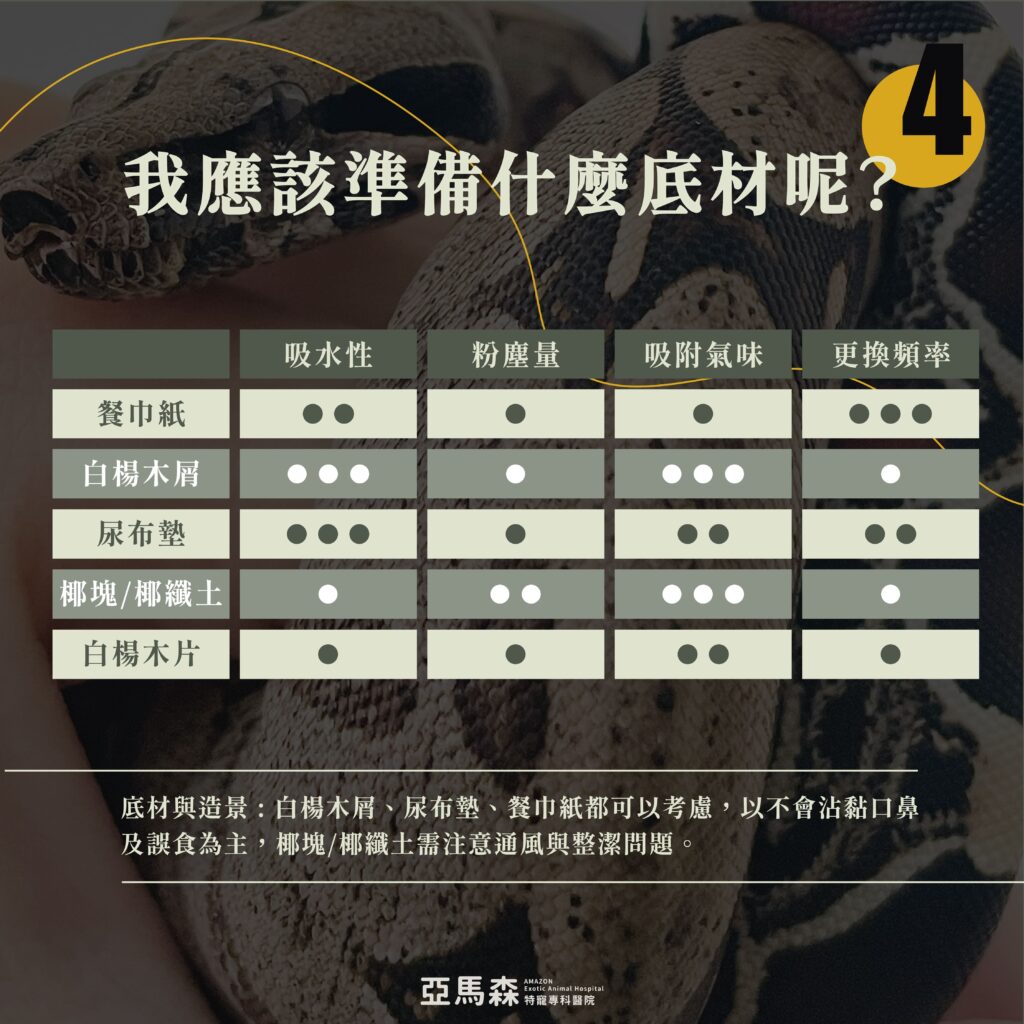 蛇蛇居住空間底材